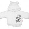 Zimní kabátek chlupáčková bundička s kapucí Cute Bunny Baby Nellys – bílá, vel. 80