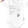 Baby Nellys Body kr. rukáv vel. 74,  bílé – Narodil/a jsem se…