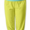 Be MaaMaa Sportovní 3/4 legíny CAPRI – žlutá/máta
