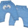 Tepláková souprava Baby Nellys – Medvídek – modrý melír,  vel. 74