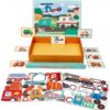 Lelin Magnetická naučná sada/puzzle – Vozidla