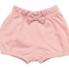 Kraťásky s mašličkou Baby Nellys, bavlna, pudrové, vel. 104