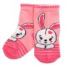 Dětské bavlněné ponožky Králiček – růžové