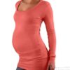 Be MaaMaa Triko, tunika nejen pro těhotné Nelly – koral