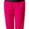 Be MaaMaa Sportovní 3/4 legíny CAPRI – růžová/černá