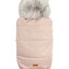 Zimní fusák s kožešinou 100x50cm, pudrově růžový