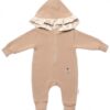 Teplákový overal s kapucí a volánkem, New Bunny – cappuccino, vel. 74