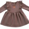 Dětské teplákové šaty, tunika Vintage Love – čokoláda, vel. 80