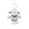 Závěsná plyšová hračka s melodií, Ovečka 18 cm – smetanově bílá