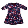 K-Baby Dívčí bavlněné šaty, Ovoce – granátové