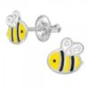 Dětské stříbrné náušničky Včelky, se šroubovací puzetou