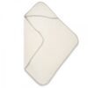 Mušelínová osuška s kapucí NATURE, 80×80 cm, smetanová